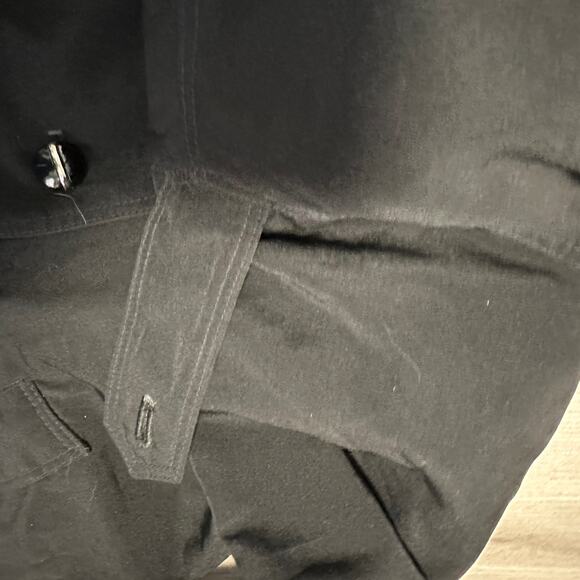 F. S. L. Women's Black Trench Coat Removable Lining Size 8 - Picture 7 of 7